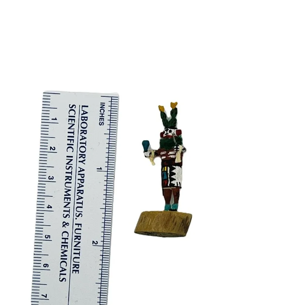 Handmade Miniature 1.5" (app.) Kachina Doll - "Cactus" - Picture 2 of 8